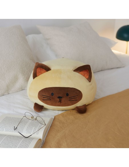BALVI cuscino a forma di gatto siamese colore marrone cm 30 KITTY