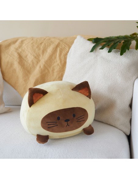 BALVI cuscino a forma di gatto siamese colore marrone cm 30 KITTY