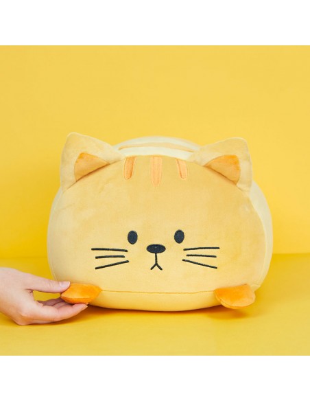 BALVI Cuscino a forma di gatto arancione poliestere cm 30 Kitty Tabby
