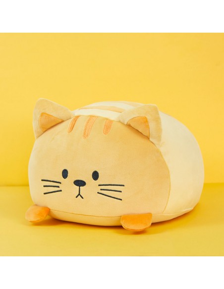 BALVI Cuscino a forma di gatto arancione poliestere cm 30 Kitty Tabby