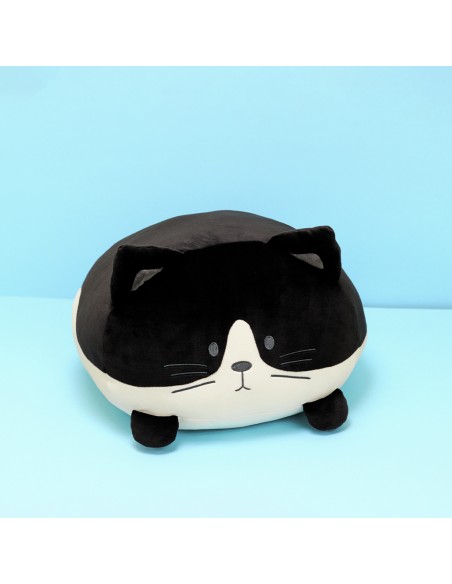 BALVI Cuscino a forma di gatto bianco/nero poliestere cm 30 Kitty Frac