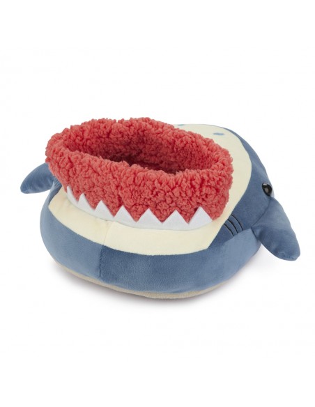 BALVI Scaldapiedi a forma di squalo azzurro/bianco poliestere cm 37 Sharky