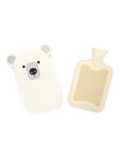 BALVI Borsa acqua calda orso bianco gomma/poliestere cm 35 Polar