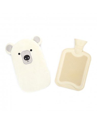 BALVI Borsa acqua calda orso bianco gomma/poliestere cm 35 Polar