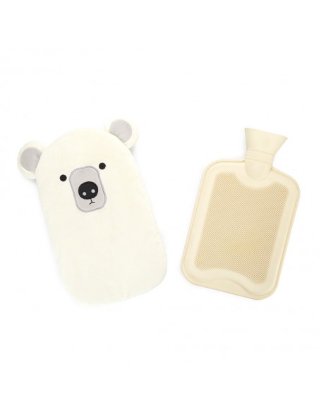 BALVI Borsa acqua calda orso bianco gomma/poliestere cm 35 Polar