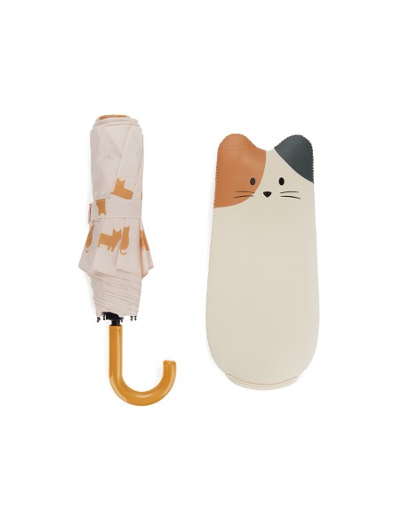 BALVI Ombrello pieghevole con custodia in neoprene a forma di gatto  Meowmbrella