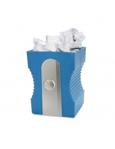 BALVI Cestino gettacarte in plastica colore azzurro h 29 cm Sharpener