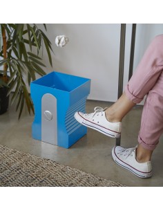 BALVI Cestino gettacarte in plastica colore azzurro h 29 cm Sharpener 2