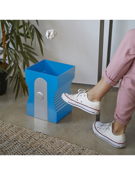 BALVI Cestino gettacarte in plastica colore azzurro h 29 cm Sharpener