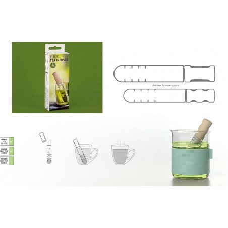 Infusore per il tè in vetro e legno - ELIXIR by SIMPLE LAB