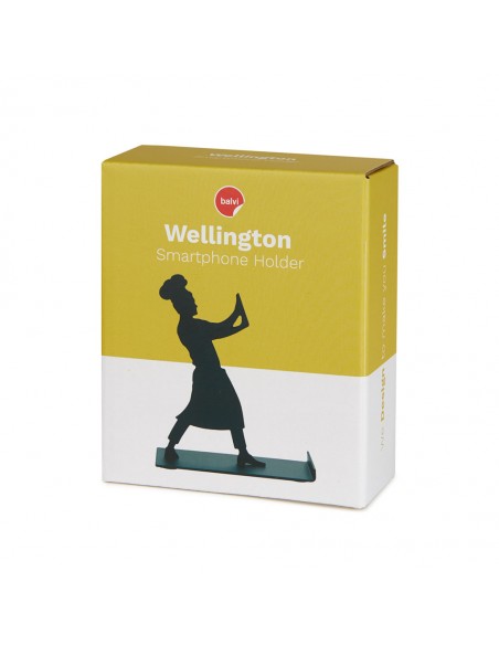 Balvi Supporto smartphone in metallo nero h 11 cm Wellington