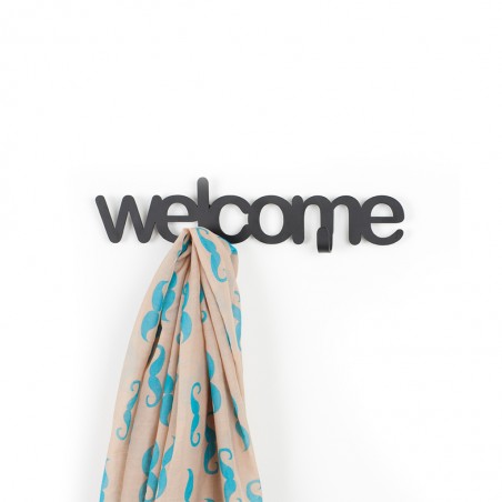 Appendino da parete in metallo colore grigio - WELCOME by BALVI