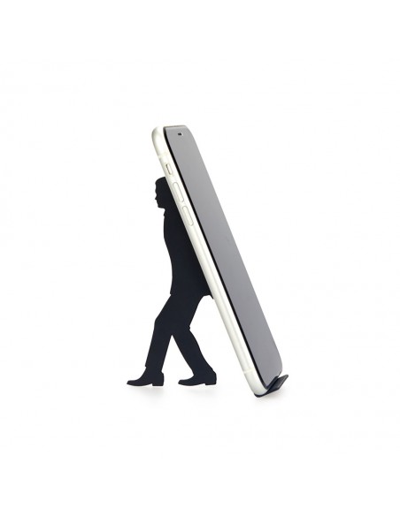 Balvi Supporto smartphone metallo nero h 12 cm Too Many Apps