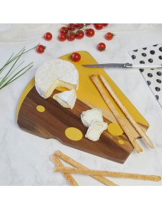 Balvi Tagliere in legno forma di formaggio 30 cm Maasdam 2