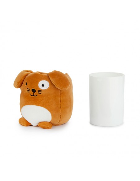 Balvi Porta matite marrone plastica/poliestere h 11,5 cm Fluffy Woof