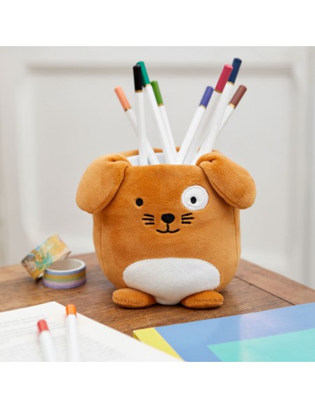 Balvi Porta matite marrone plastica/polistere h 11,5 cm Fluffy Woof