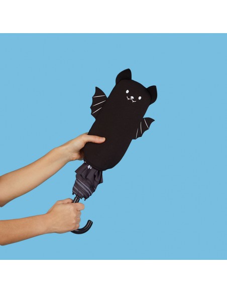 Balvi Ombrello pipistrello nero con custodia neoprene diam 98 cm Batumbrella