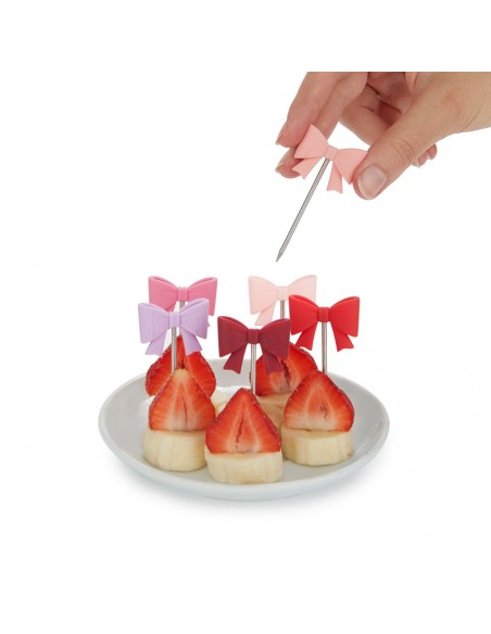 Balvi Set 6 forchettine inox per aperitivo in 6 colori Coquette