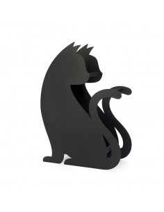 Balvi Porta ombrelli in metallo verniciato nero h 40 cm Feline
