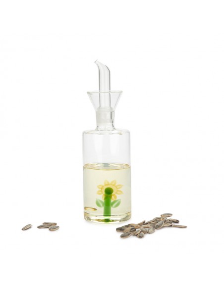 Balvi Oliera antigoccia vetro con girasole 350 ml Sunflower