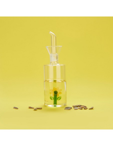 Balvi Oliera antigoccia vetro con girasole 350 ml Sunflower