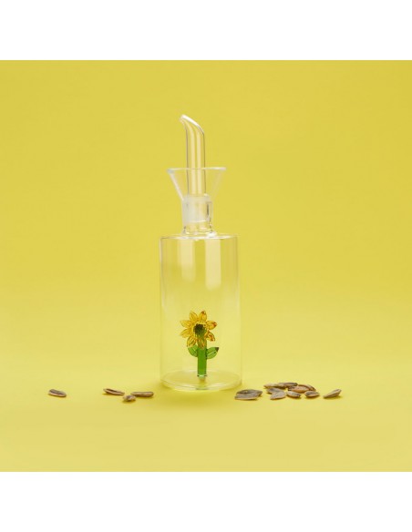 Balvi Oliera antigoccia vetro con girasole 350 ml Sunflower