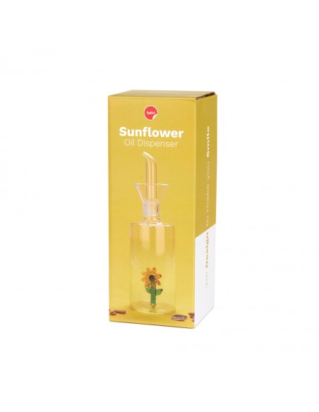 Balvi Oliera antigoccia vetro con girasole 350 ml Sunflower