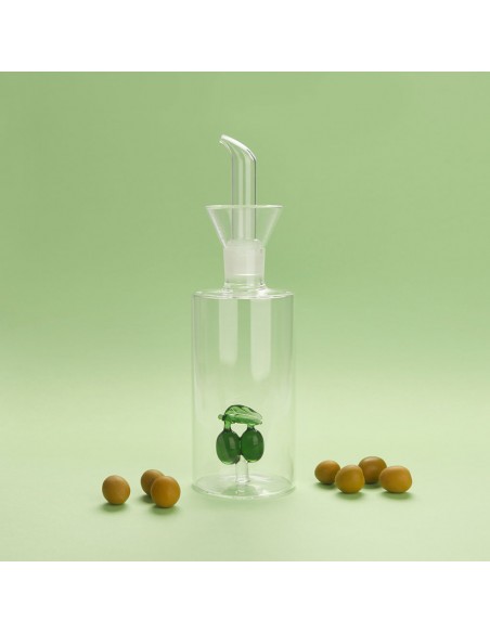 Balvi Oliera antigoccia in vetro con olive 350 ml Olives