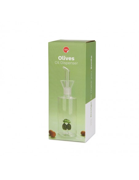 Balvi Oliera antigoccia in vetro con olive 350 ml Olives