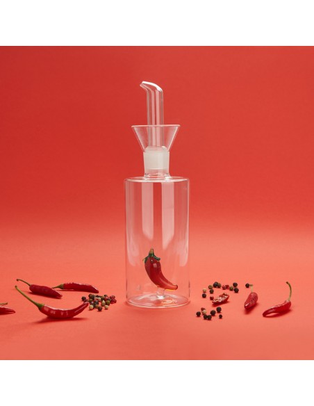 Balvi Oliera antigoccia in vetro con peperoncino 350 ml Chilli