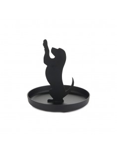 Balvi Porta anelli nero metallo h 10,5 cm Puppy