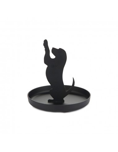 Balvi Porta anelli nero metallo h 10,5 cm Puppy