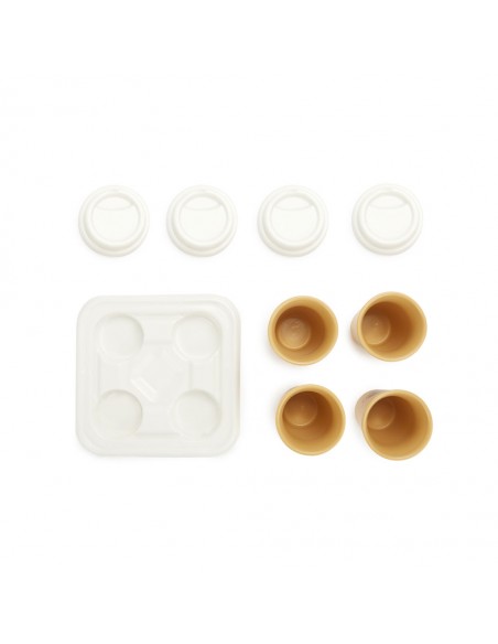 Balvi Set 4 tazzine da caffè e vassoio porcellana Take Away