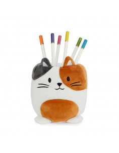 Balvi Porta matite gatto multicolore h 11,5 cm Fluffy Kitty Calico 2