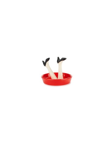 Balvi Porta anelli in ceramica diam 10 cm Happy Legs Party