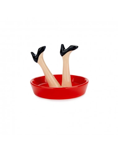 Balvi Porta anelli in ceramica diam 10 cm Happy Legs Party