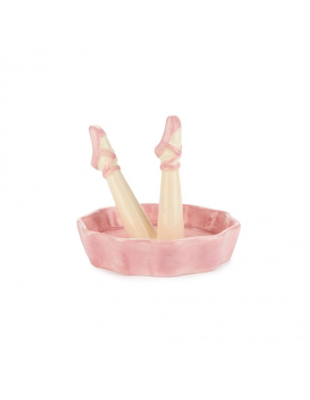 Balvi Porta anelli in ceramica diam 10 cm Happy Legs Dance