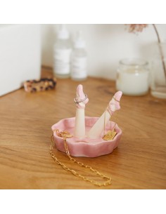 Balvi Porta anelli in ceramica diam 10 cm Happy Legs Dance 2