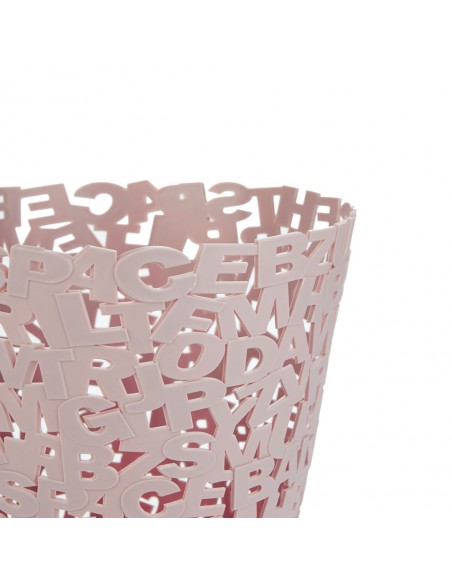 Balvi Cestino carta rosa plastica h 30 cm Letters