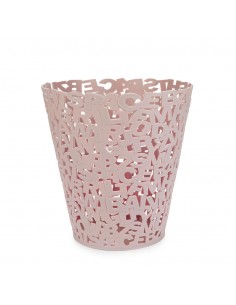 Balvi Cestino carta rosa plastica h 30 cm Letters