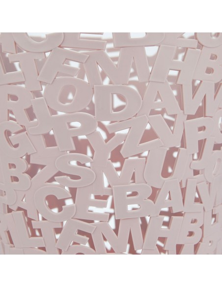 Balvi Cestino carta rosa plastica h 30 cm Letters