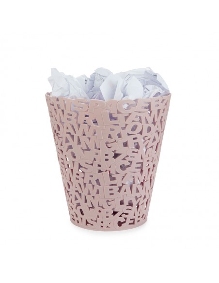 Balvi Cestino carta rosa plastica h 30 cm Letters