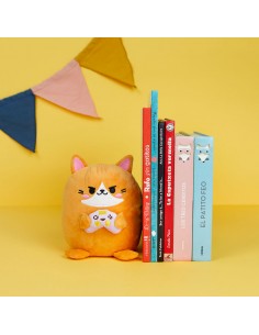 Balvi Fermalibri o fermaporta gatto arancione Kawaii Gamer 2