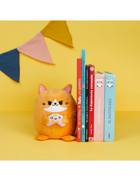 Balvi Fermalibri o fermaporta gatto arancione Kawaii Gamer