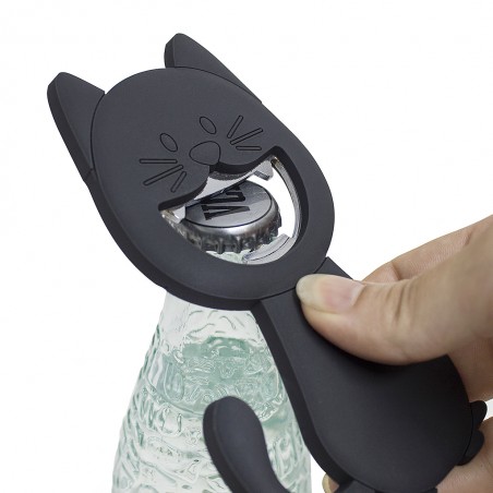 BALVI Apribottiglie magnetico gatto nero KATY