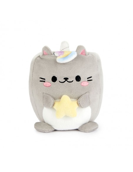 Balvi Porta matite gatto unicorno grigio tela h 11,5 cm Fluffy Kawaii Starry