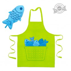 Set grembiule e guanto cucina - BLUE FIN by BALVI