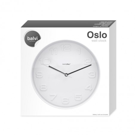 Orologio da parete bianco - OSLO by BALVI