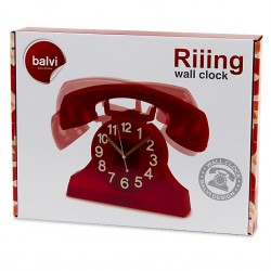 Orologio da parete con movimento colore rosso - RIIING by BALVI 2