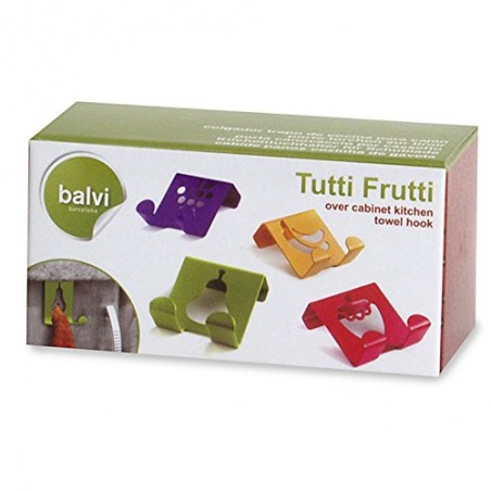 4 ganci porta canovacci per anta - TUTTI FRUTTI by BALVI